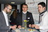Im Gespräch beim Mittags-Snack: Florian Kipping (Pfeifer & Langen GmbH & Co. KG), Dr. Stefan Marx (N-Zyme BioTec GmbH) und Dr. Johannes Kiefl (Symrise AG).