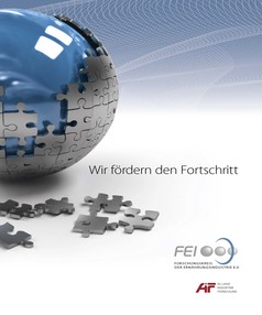 Bild zu FEI-Imagebroschüre bringt es auf den Punkt: "Wir fördern den Fortschritt"