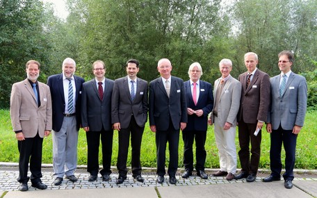 Die Akteure der FEI-Jahrestagung 2014: Dr. Volker Häusser, Prof. Dr. Dr. Peter Schieberle, Prof. Dr. Jochen Weiss, Prof. Dr. Thomas Hofmann, Dr. Heinz Kaiser, Dr. Horst Neve, Prof. Dr. Ulrich Kulozik, Prof. Dr. Dr. Jörg Hinrichs und Dr. Götz Kröner.