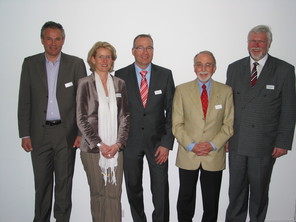 Die Jury: Reiner Küster, Heike Hauerken, Dr. Georg Böcker, Frank Ehlers und Dr. Udo Spiegel
