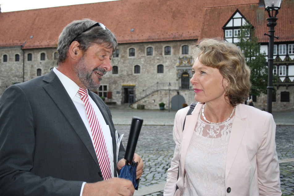 Hans Mario Dechent (Eckes-Granini Group GmbH) im Gespräch mit Dr. Elke Stich (GNT Europe GmbH).