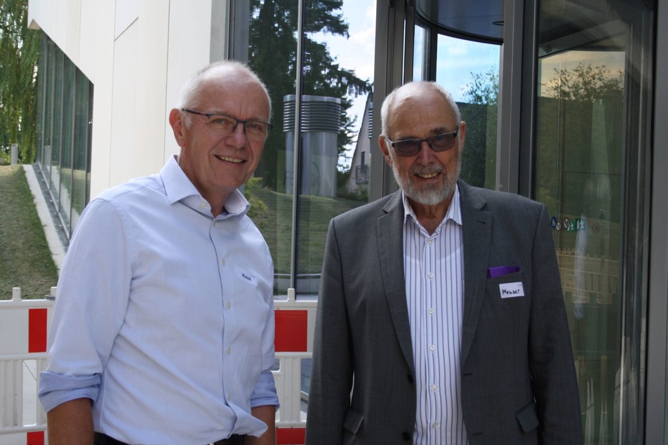 Pausengespräch während der Sitzung des Wissenschaftlichen Beirats: Dr. Thomas Roick und Prof. Dr. Friedrich Meuser.