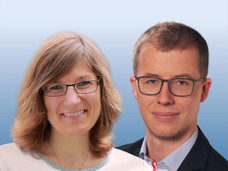 Dr. Claudia Oellig und Max Blankart