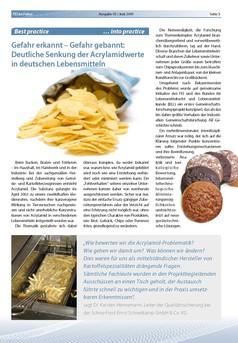 Bild zu "Acrylamid in Lebensmitteln - Strategien zur Minimierung"