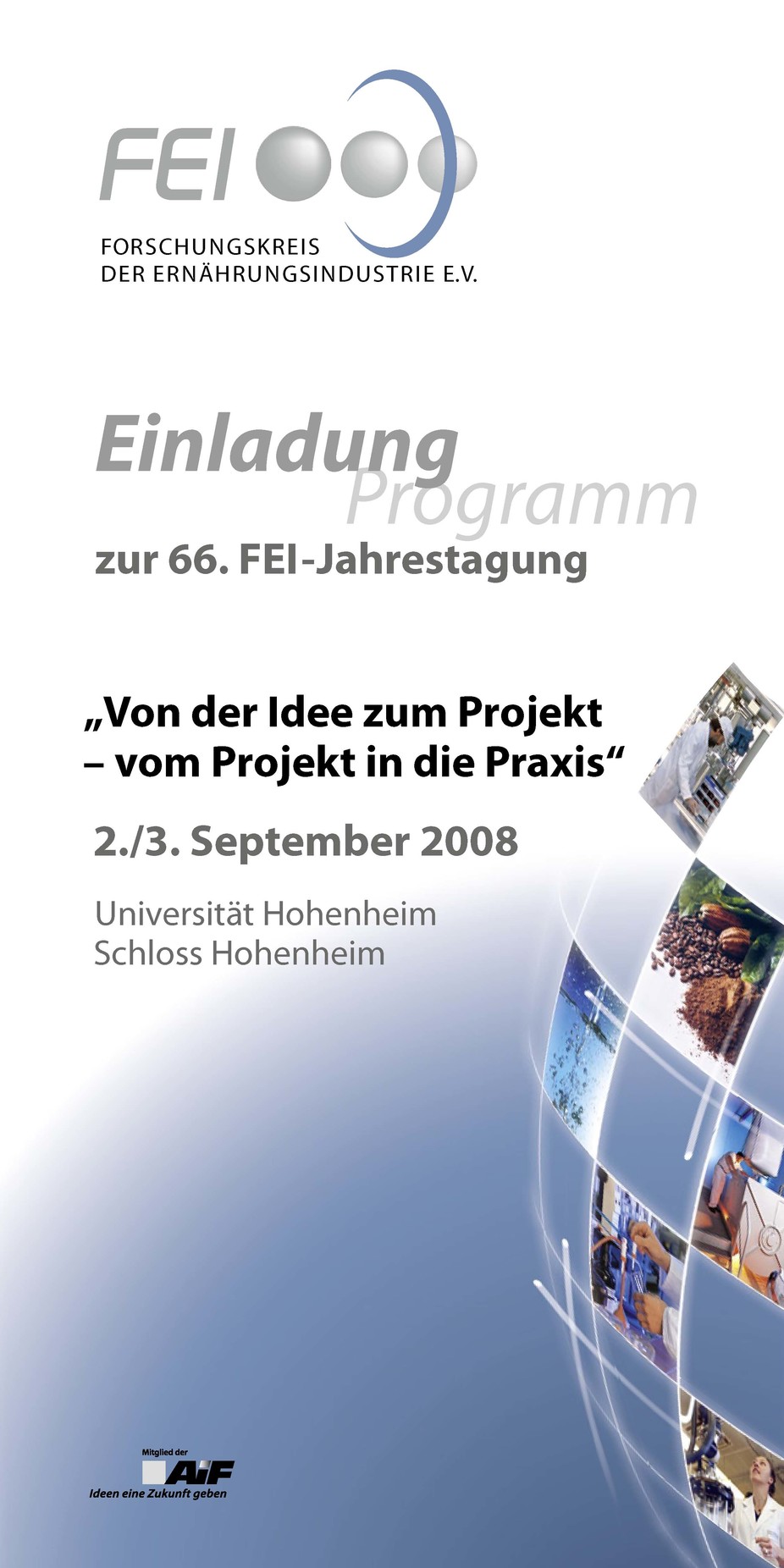 Einladungsflyer 66. Jahrestagung 2008