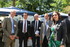 Große Runde am FEI-Stand C19: AiF-Geschäftsführer Dr. Burkhard Schmidt, MAJA-Vertriebsleiter Joachim Schelb, BMWi-Mitarbeiter Dr. Reinhard Jensch, FEI-Geschäftsführer Dr. Volker Häusser und BMWi-RD'in Ullrike Blankenfeld.