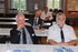 Hanns-Erwin Muermann und Prof. Dr. Dr. Peter Schieberle während der Mitgliederversammlung. Im Hintergrund: Dirk Clauß (Nordzucker AG) und Prof. Dr. Markus Fischer (Universität Hamburg).