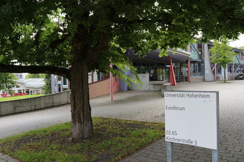Das Euroforum auf dem Campus der Universität Hohenheim.